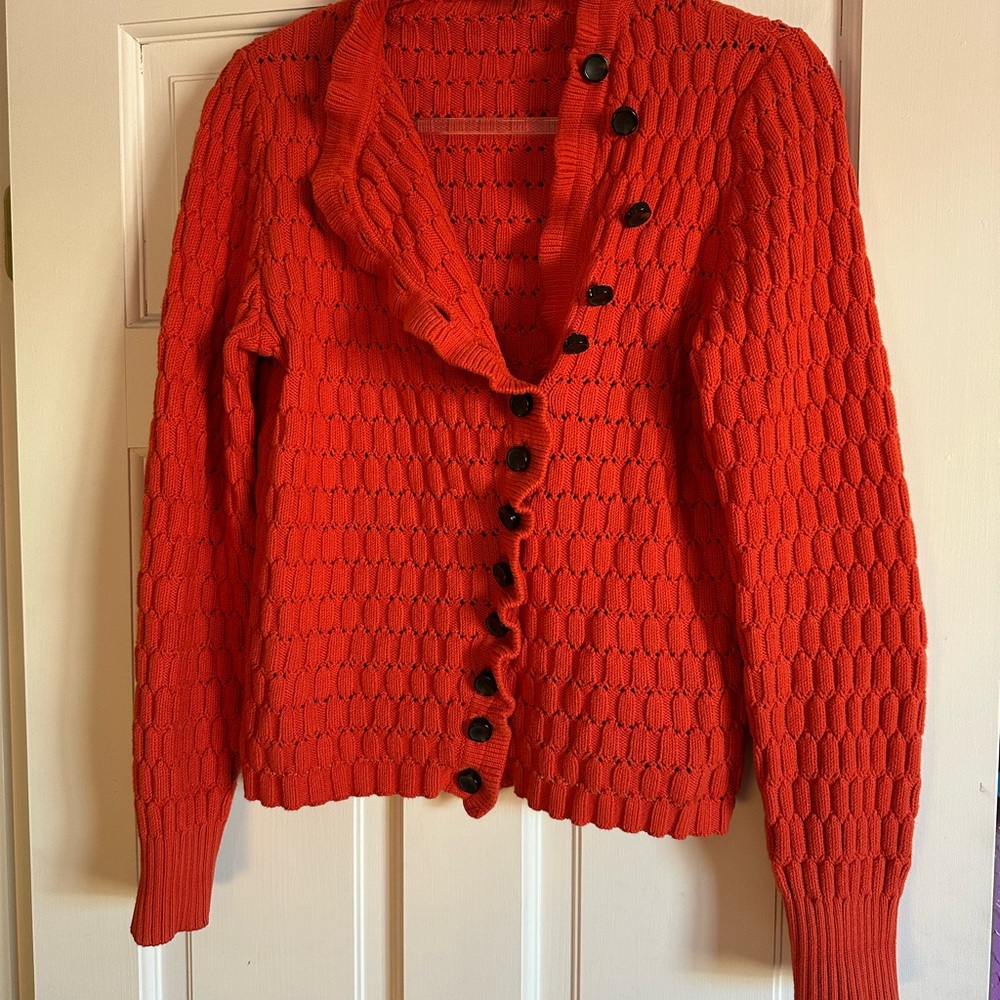 Marc Jacob’s Red Button-Up Women's Sweater